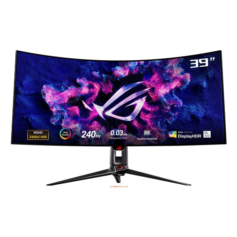 ASUS ROG Swift OLED PG39WCDM Gaming Monitor 39-inch (3440x1440) Curved OLED Panel/240Hz