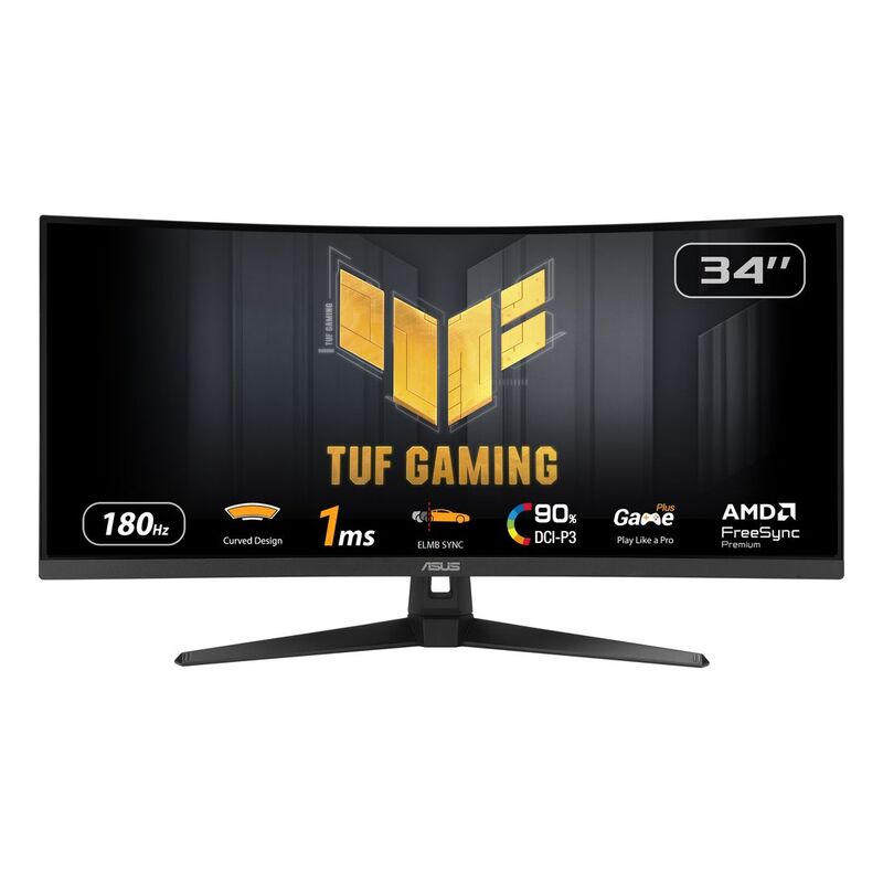 ASUS TUF Gaming VG34VQ3B Gaming Monitor 34-inch WQHD (3440x1440) Curved/180Hz