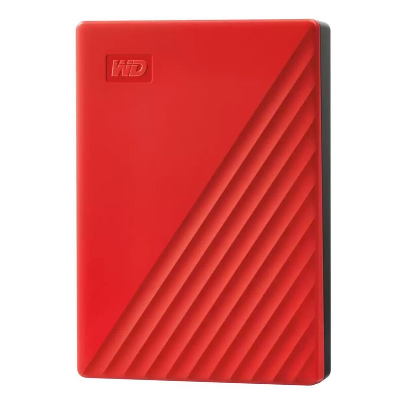 WD My Passport 6TB Portable Hard Drive - Red