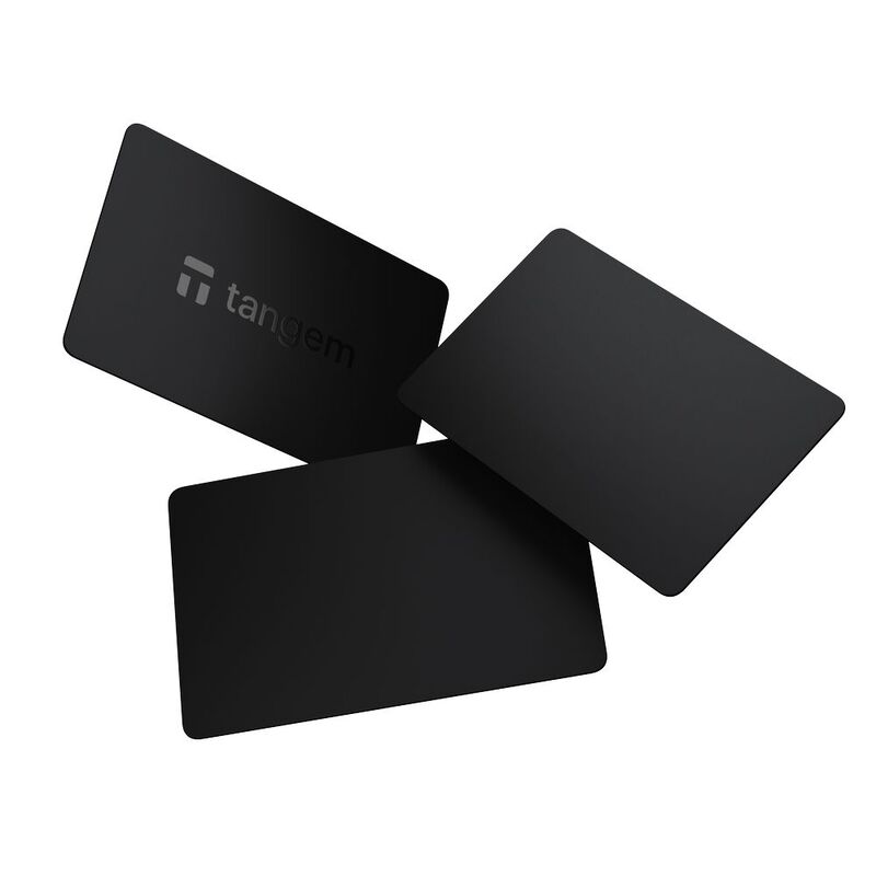 Tangem Crypto Hardware Wallet 2.0 - Stealth Black (Pack Of 3)