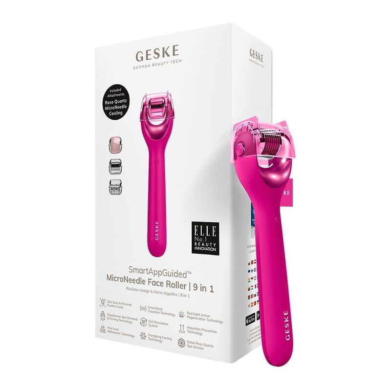 GESKE Micro Needle Face Roller 9 in 1 - Magenta