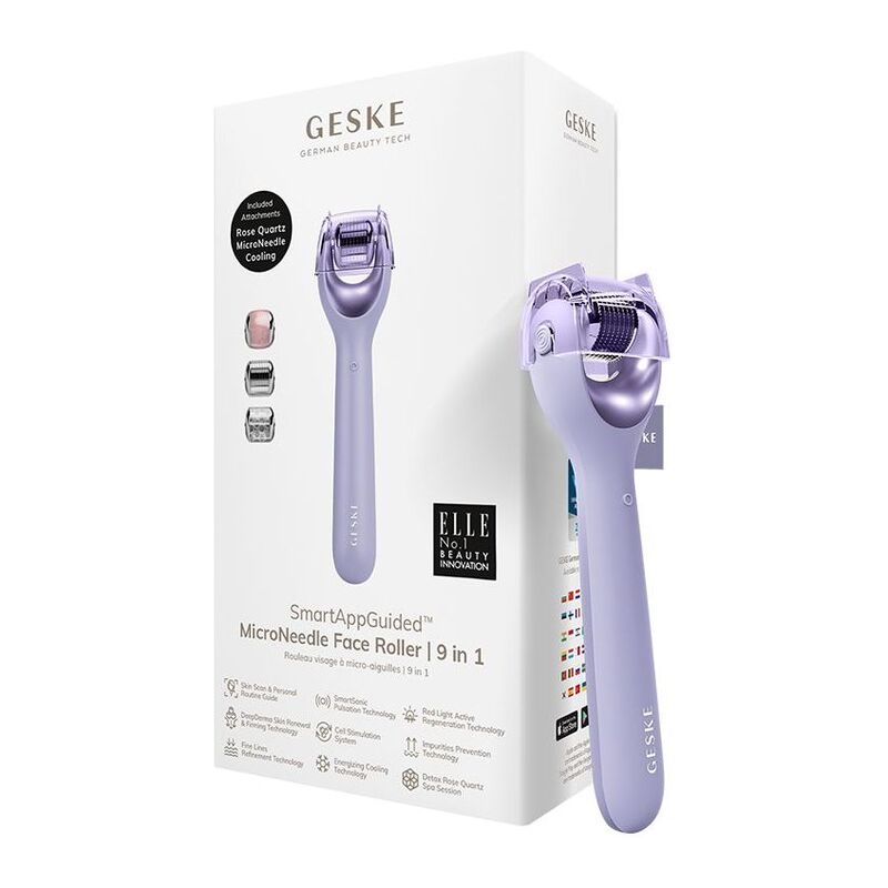 GESKE Micro Needle Face Roller 9 in 1 - Purple