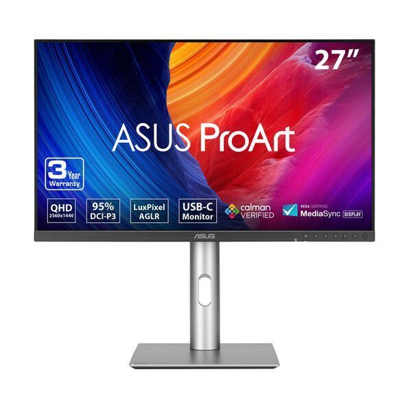 ASUS ProArt Display PA278CFRV Professional Monitor - 27-inch IPS QHD (2560x1440)/100Hz