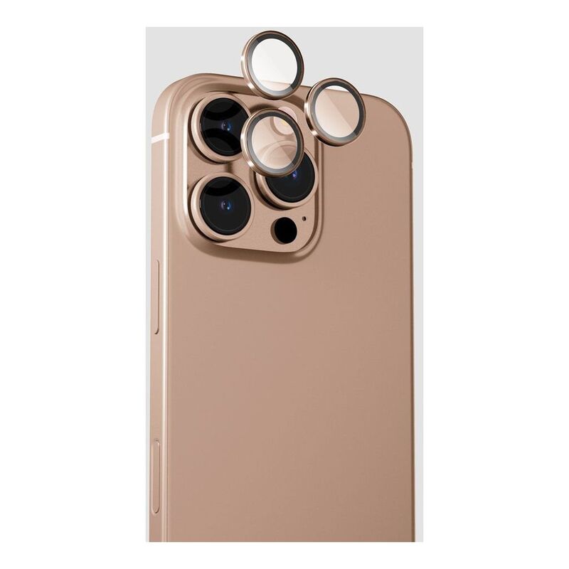 Gripp FOCAL Camera Lens Protector 3N1 For Apple iPhone 16 Pro & iPhone 16 Pro Max - Gold