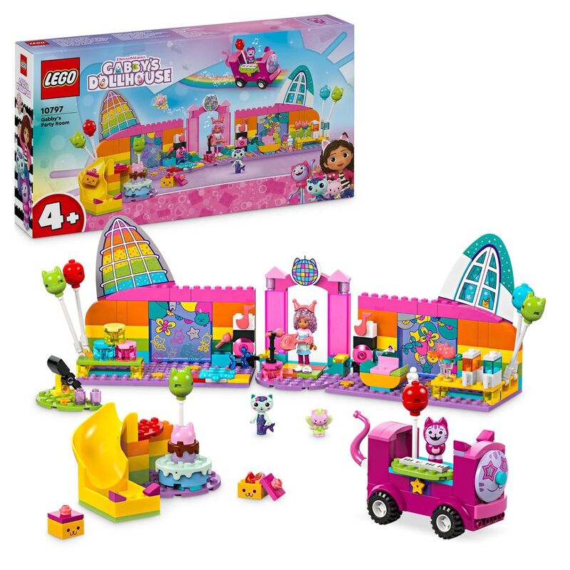LEGO 4+ Gabbys Dollhouse Gabbys Party Room Playset 10797 LEGO 4+ Gabbys Dollhouse Gabbys Party Room Playset 10797