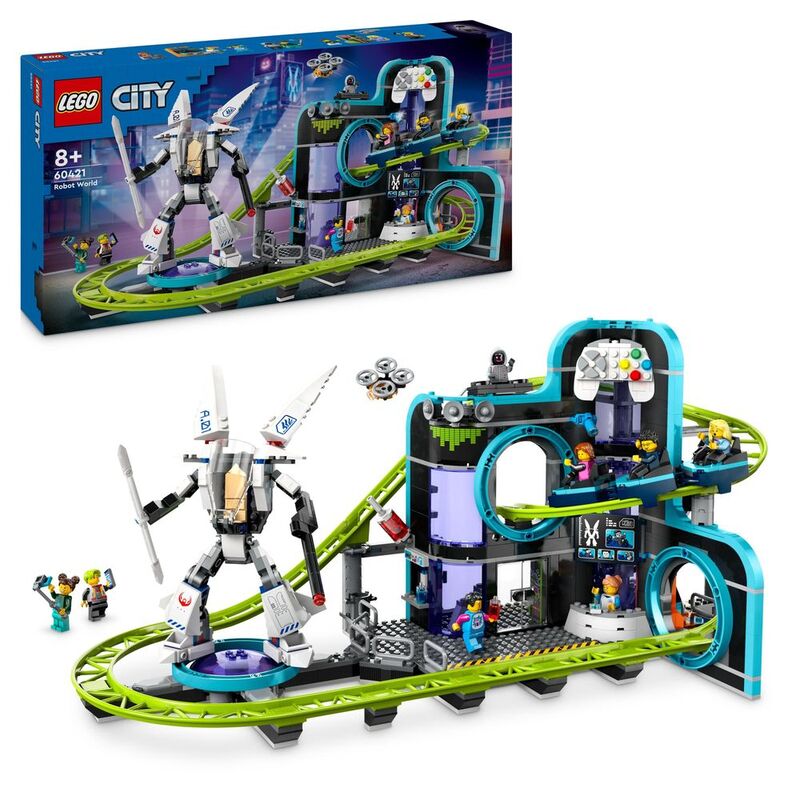 LEGO City Robot World Roller-Coaster Park Toy 60421