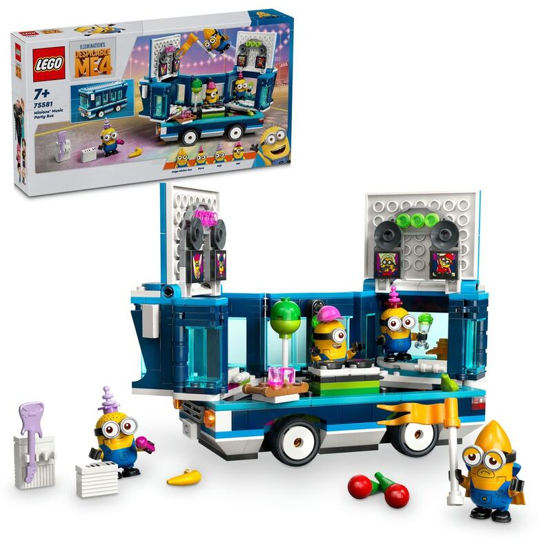 LEGO Despicable Me 4 Minions Music Party Bus 75581