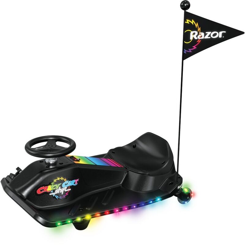 Razor Crazy Cart Shift Lightshow - Black