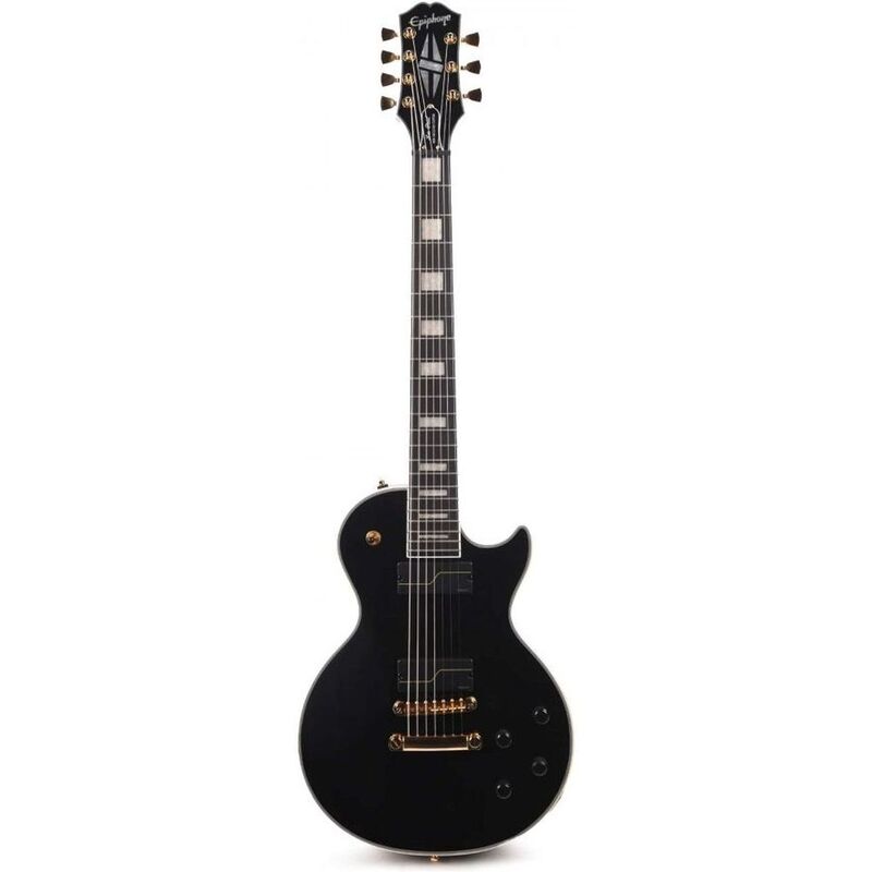 Epiphone EILPCMKH7EBGH3 Matt Heafy Les Paul Custom  Origins Electric Guitar -7 Strings Ebony