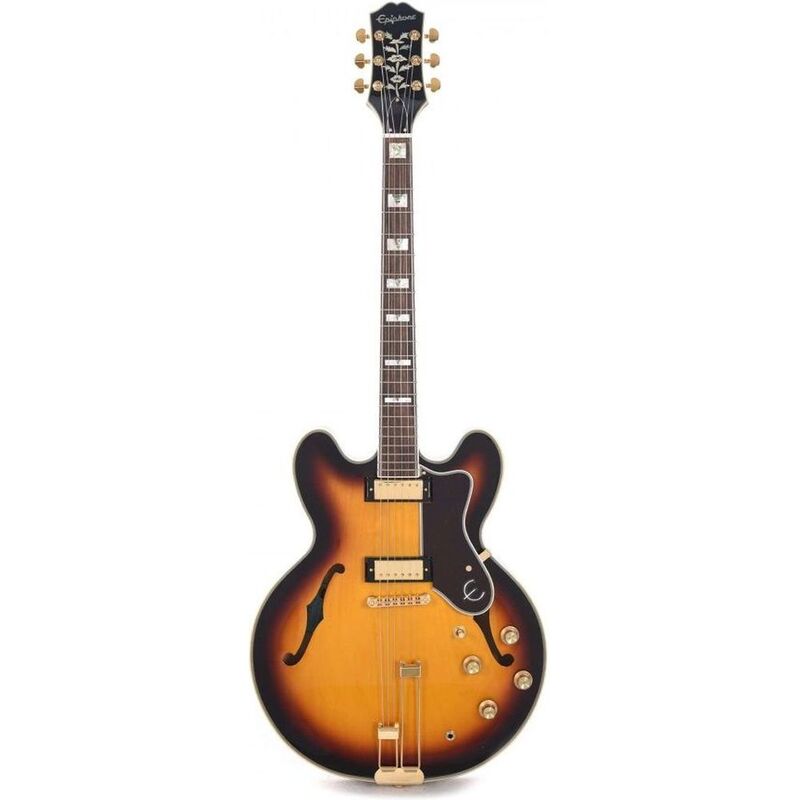 Epiphone EOSHVSGH1 Sheraton Frequensator Semi-hollowbody Electric Guitar - Vintage Sunburst