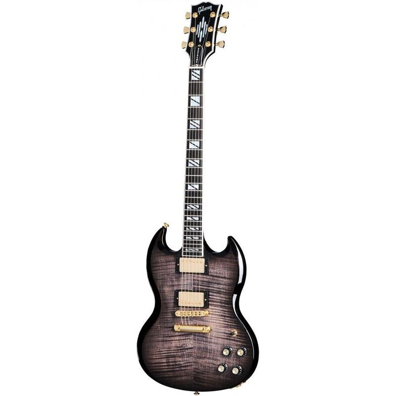 Gibson SGSU00E2GH1 SG Supreme Electric Guitar - Translucent Ebony