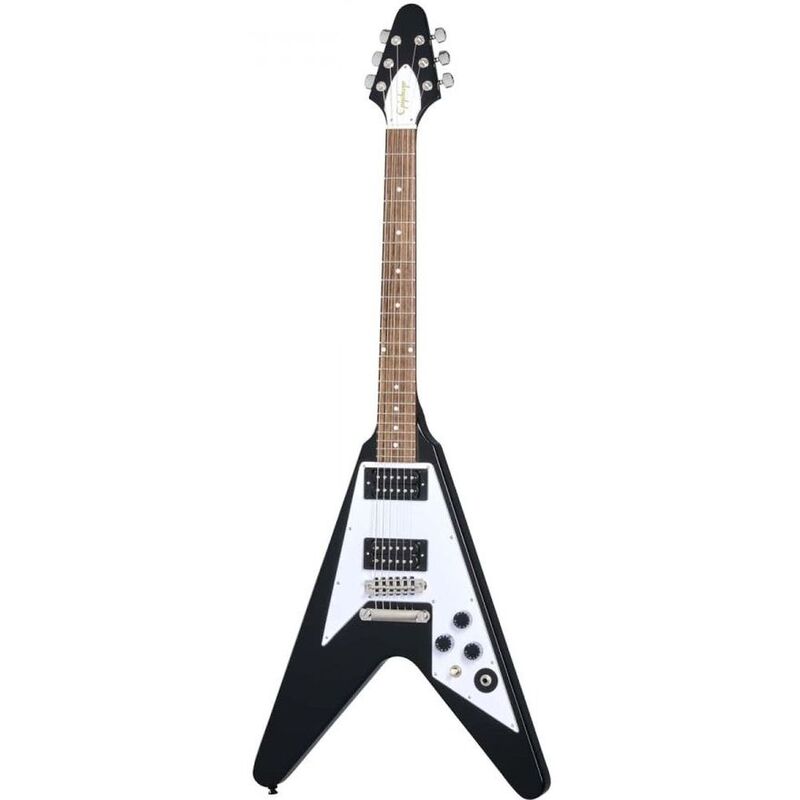 Epiphone EIGCKH79FVEBNH1 Kirk Hammett 1979 Flying V Electric Guitar - Ebony