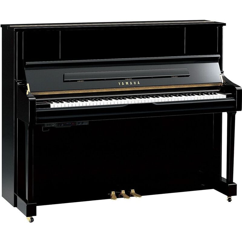 Yamaha U1J TC3 Transacoustic Polished Ebony Chrome Upright Piano