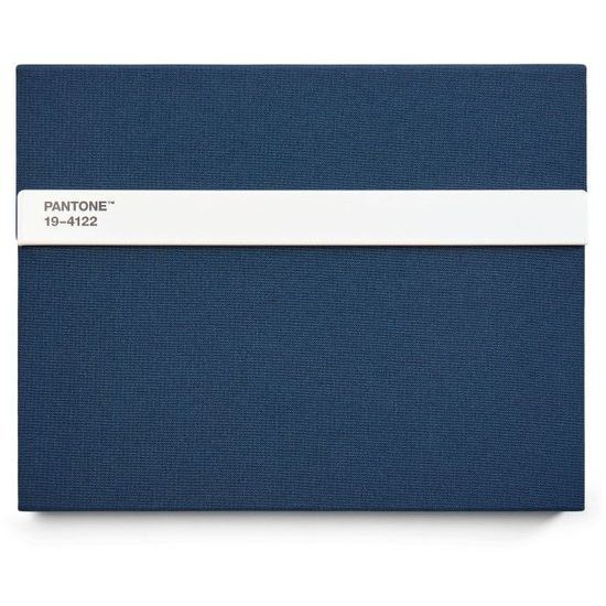 Pantone Gatefold Notebook with Pencil / Unlined - Dark Blue 19-4122 (24 x 19 cm)