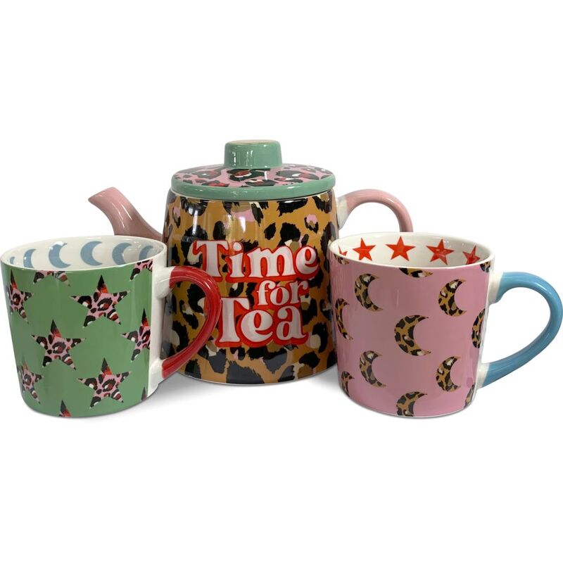 Eleanor Bowmer Leopard Teapot & Mug Set