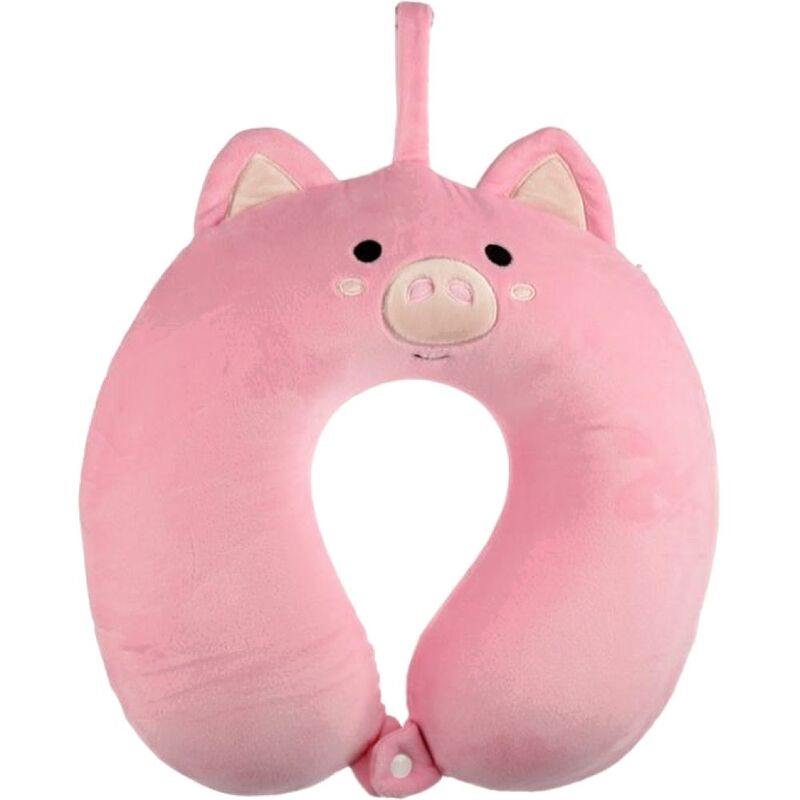 Puckator Relaxeazzz Pig Plush Memory Foam Travel Pillow