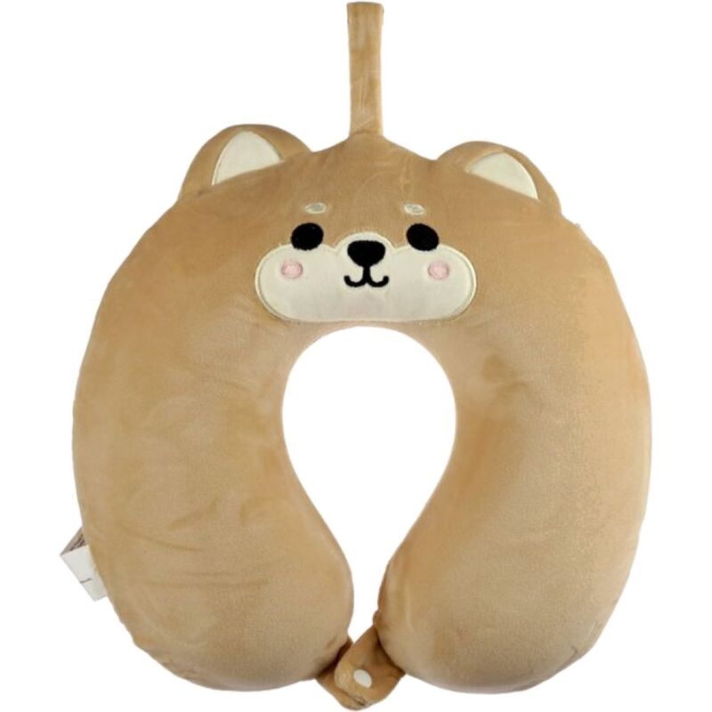 Puckator Relaxeazzz Shiba Inu Dog Plush Memory Foam Travel Pillow