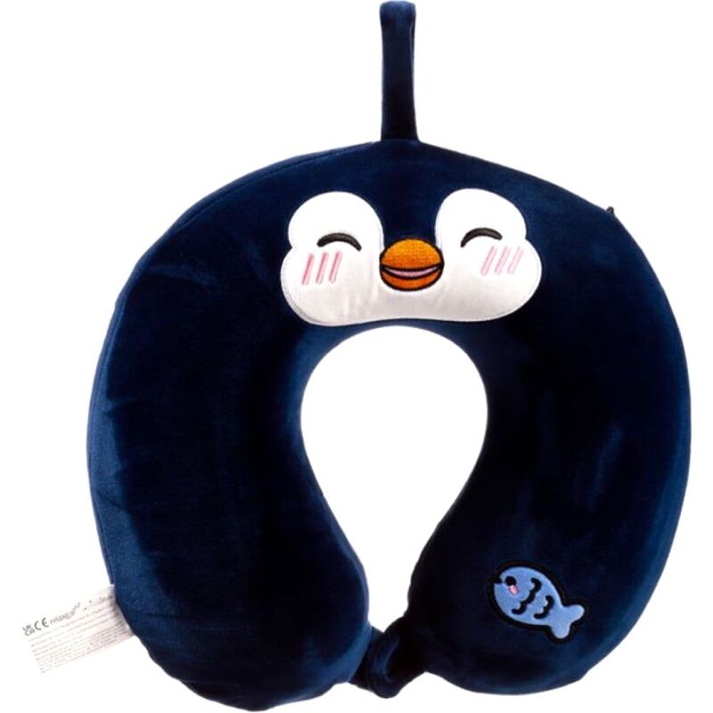 Puckator Relaxeazzz Nico The Penguin Adoramals Plush Memory Foam Travel Pillow