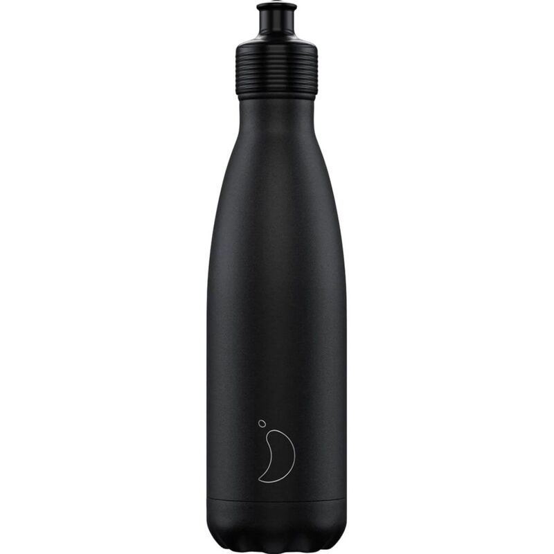 Chilly's Bottle Sports Monochrome Black 500ml Chilly's Bottle Sports Monochrome Black 500ml