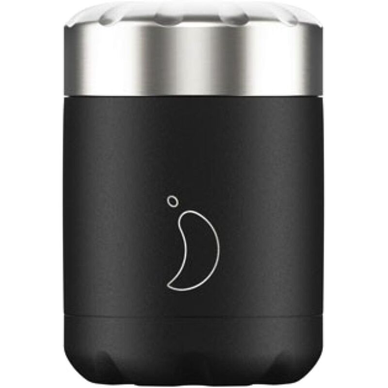 Chilly'S Food Pot Monochrome Black 300Ml