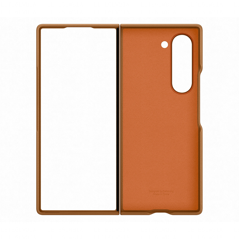 Samsung Fold6 Vegan Leather Case - Brown