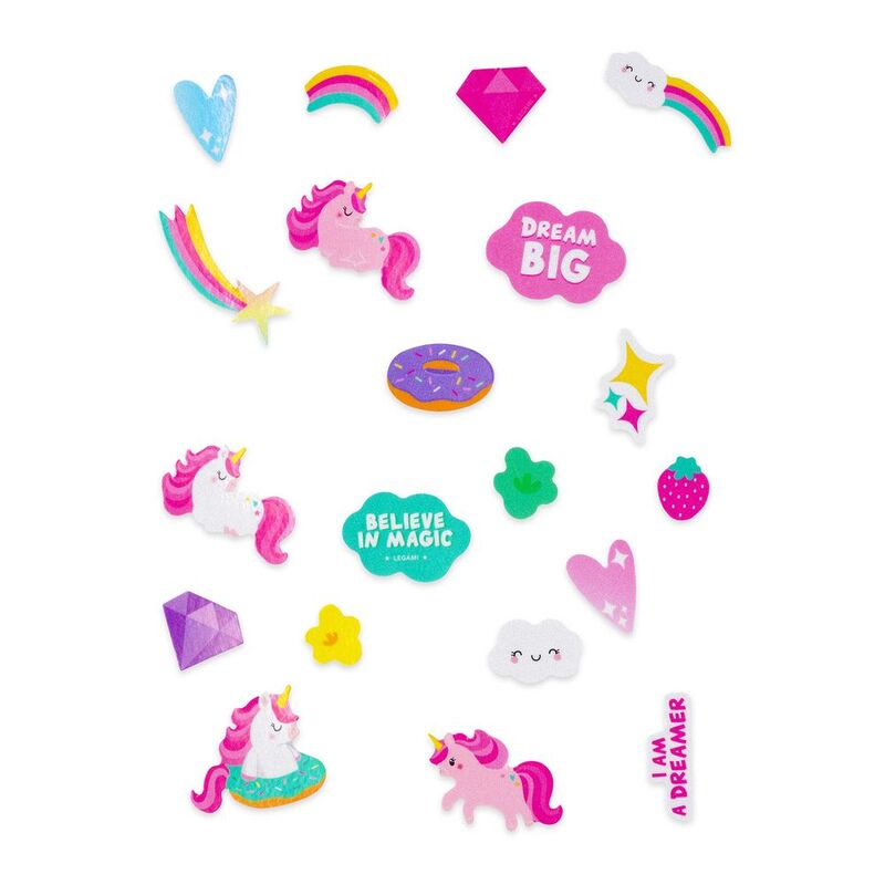 Legami Reflective Bicycle Stickers - Ride with Style - Unicorn