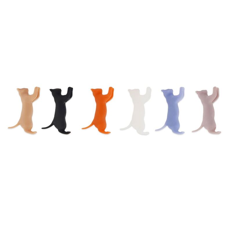 Legami Set of 6 Drink Markers - Meow - Multicolor - Kitty