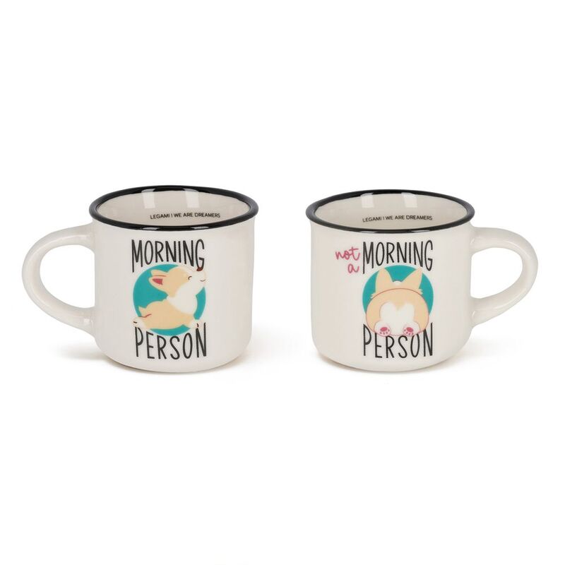 Legami 2 Coffee Mugs - Espresso for Two 50ml - Corgi 50