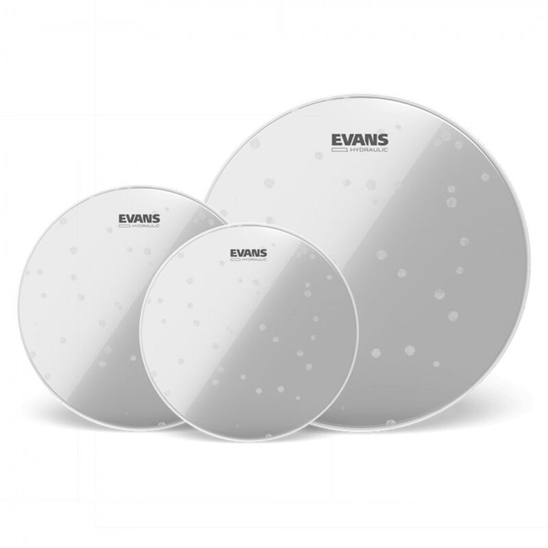 Evans ETP-HYDGL-F Hydraulic Glass Fusion Tom Drum Head Pack - (10"/ 12"/14")