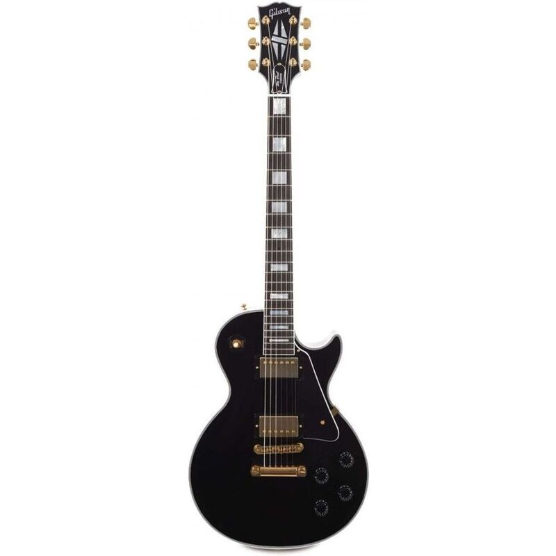 Gibson Custom LPC-EBGH1E Les Paul Custom - Ebony with Ebony Fingerboard Electric Guitar