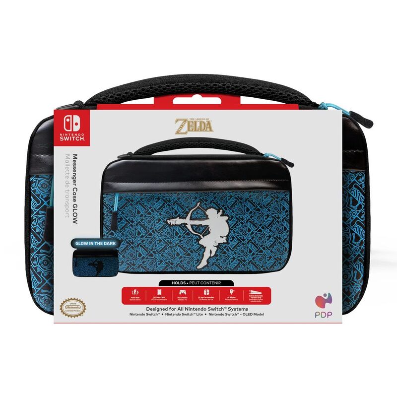 PDP Nintendo Switch Messenger Case - Sheikah Shoot Glow In The Dark