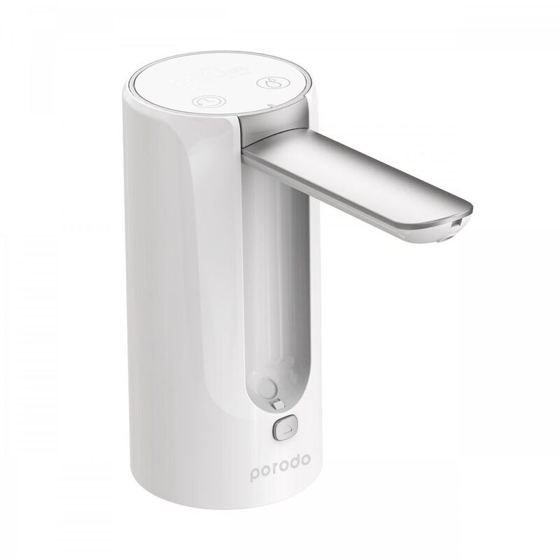 Porodo Lifestyle Portable Water Pump Digital Display And Touch Control-White Porodo Lifestyle Portable Water Pump Digital Display And Touch Control-White
