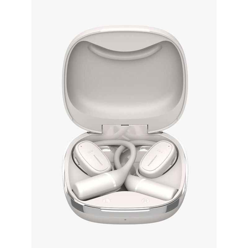 Powerology Open-Ear Wireless Stereo Earbuds-Beige