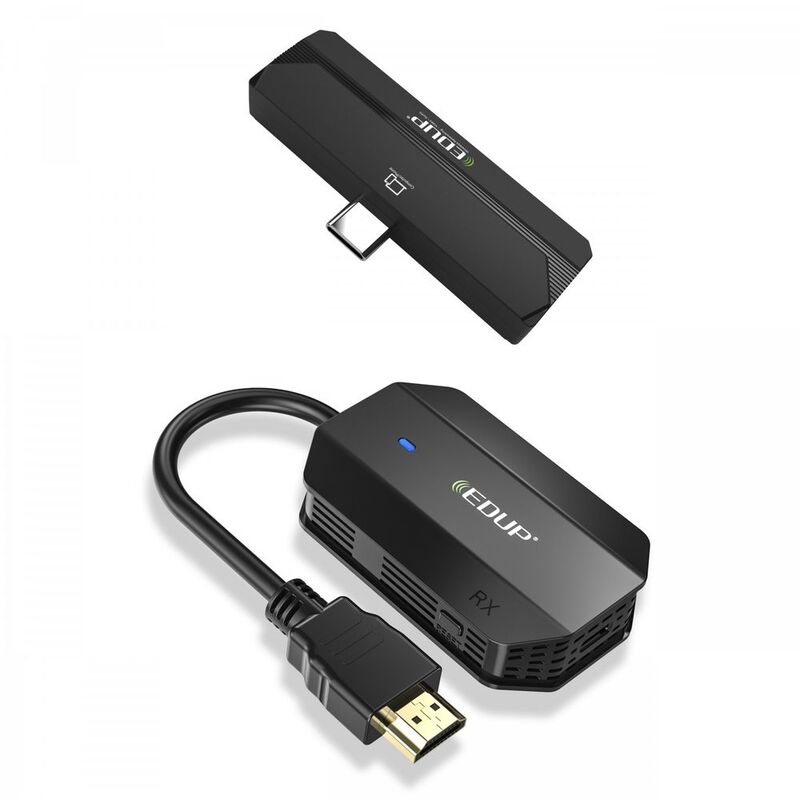 Powerology Wireless HDMI Type-C Adapter Audio & Video-Black