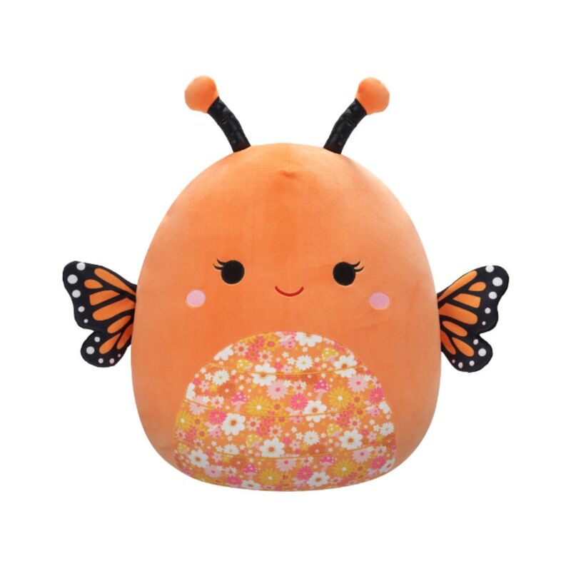 Squishmallows Mony Orange Monarch Butterfly With Floral Belly 16-Inch Plush Toy