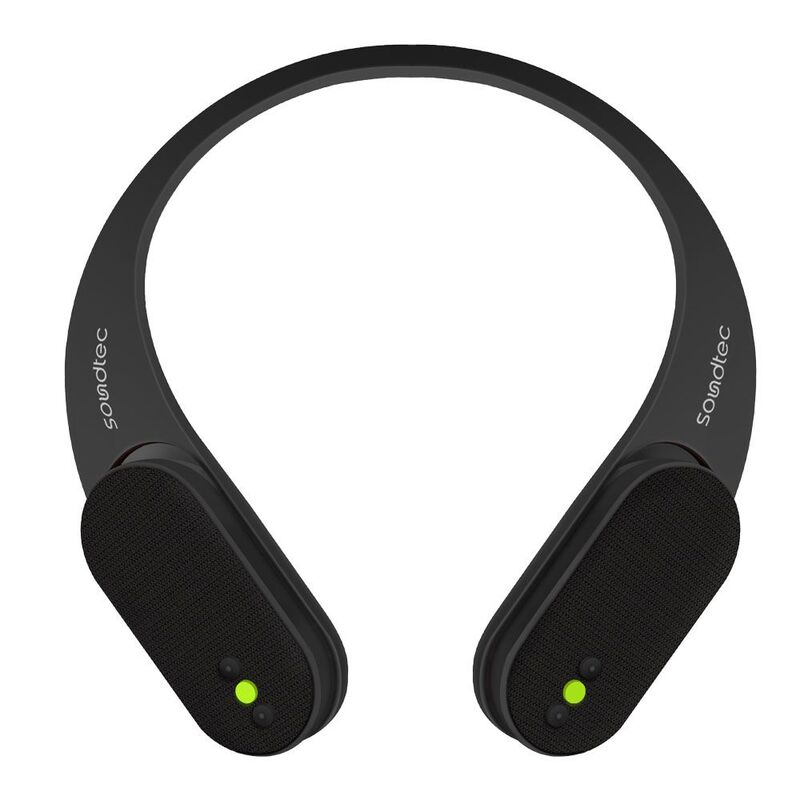 Porodo Soundtec Sporty Wearable Tws Speaker - Black Porodo Soundtec Sporty Wearable Tws Speaker - Black
