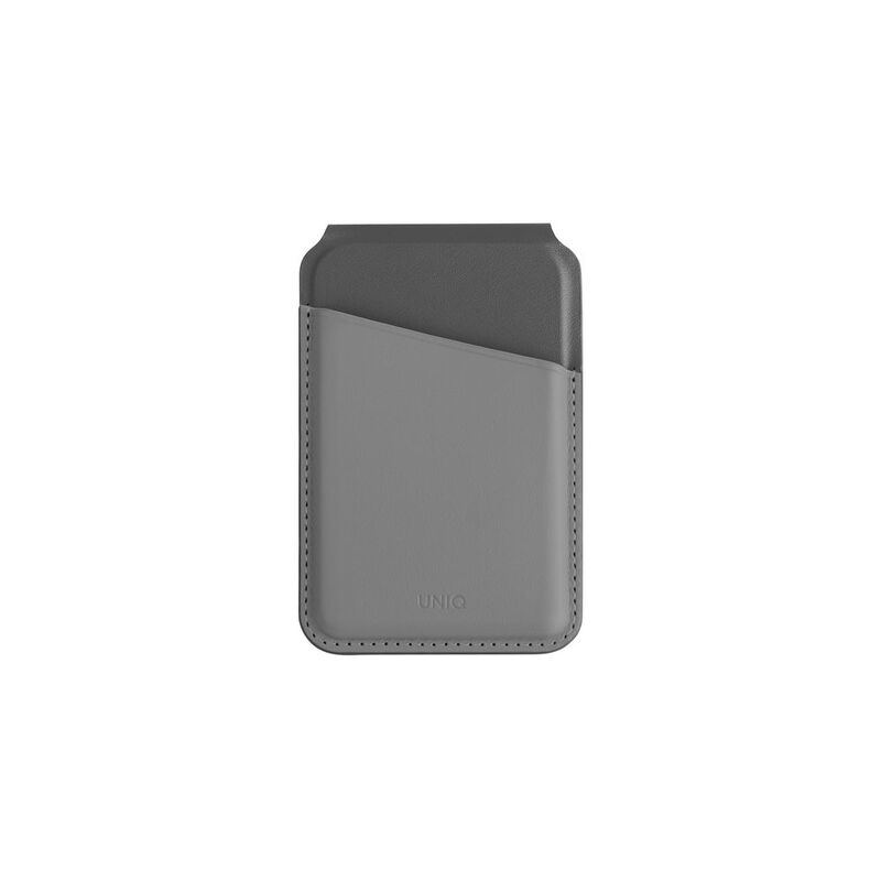 Uniq Lyden DS RFID-Blocking Magnetic Card Holder With Stand - Charcoal Rhino Grey/Black