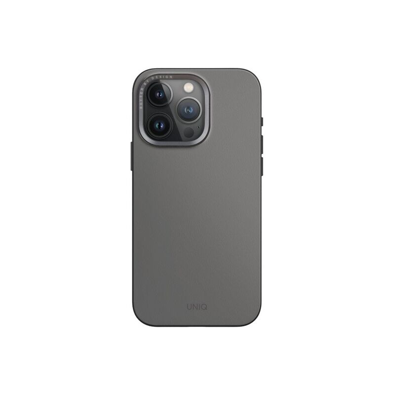 Uniq Hybrid Lyden DS iPhone 15 Pro Magclick Case - Charcoal Rhino Grey/Black