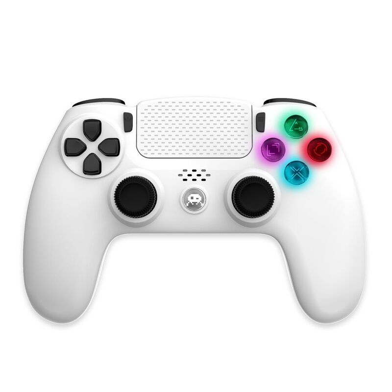 Freaks & Geeks Wireless White Controller For PS4