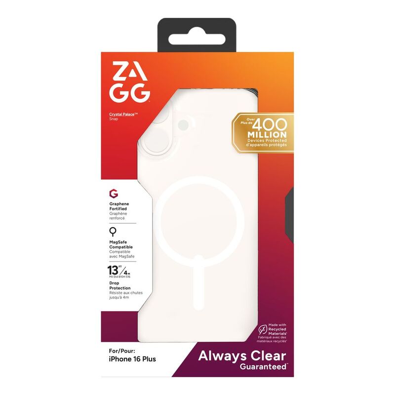 Zagg Cases Crystal Palace Snap Apple iPhone 16 Plus - Clear Zagg Cases Crystal Palace Snap Apple iPhone 16 Plus - Clear