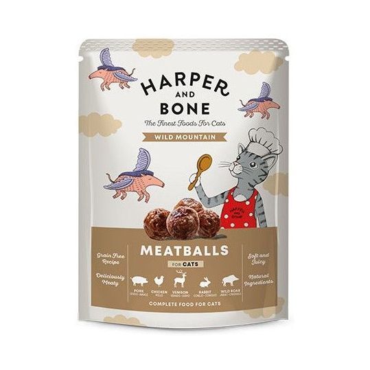 Harper & Bone Cat Pouch Adult Wild Mountain Hunter 85g