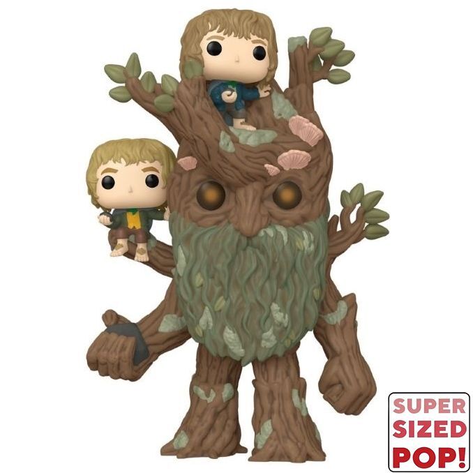 Funko Pop! Super Movies The Lord Of The Rings Treebeard with Mary & Pippin Vinyl Figure