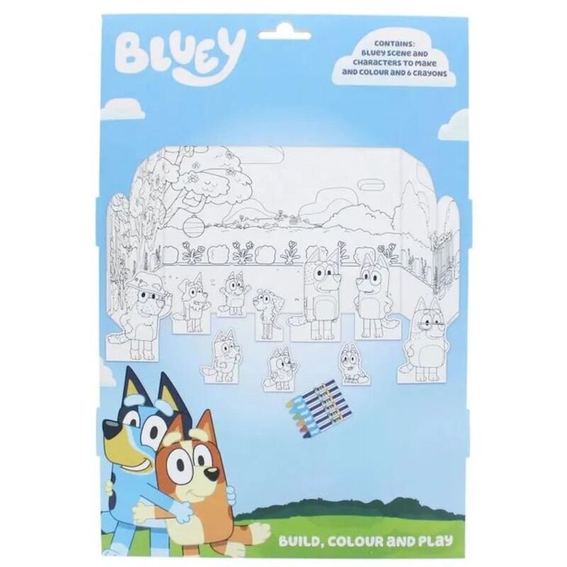 Blueprint Bluey Build - Colour & Play Set