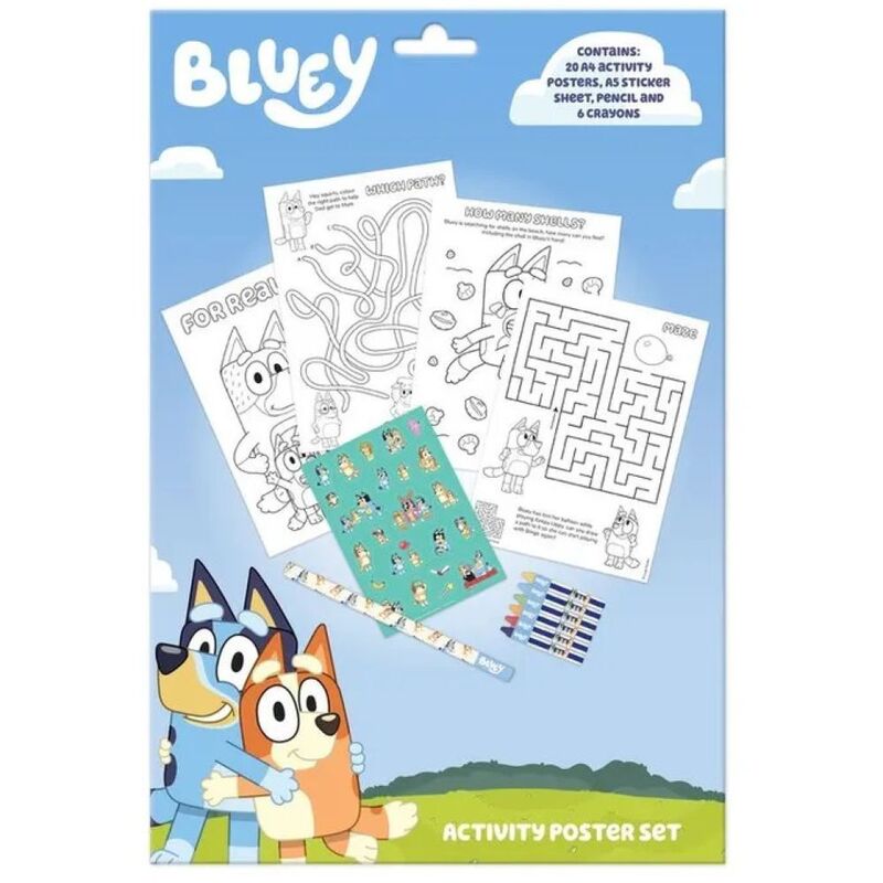 Blueprint Bluey Poster Activity Set