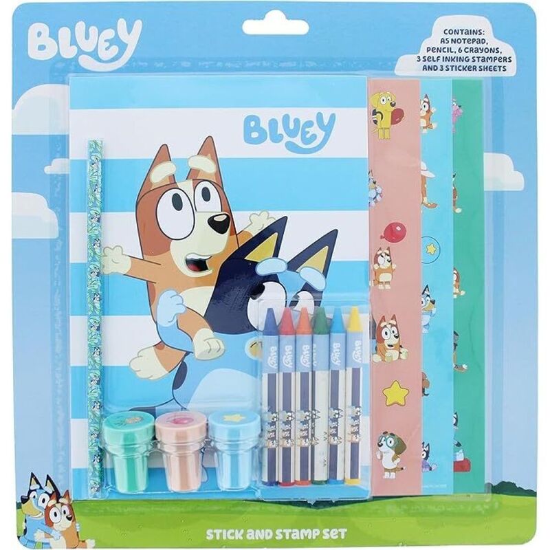 Blueprint Bluey Stick & Stamp Set