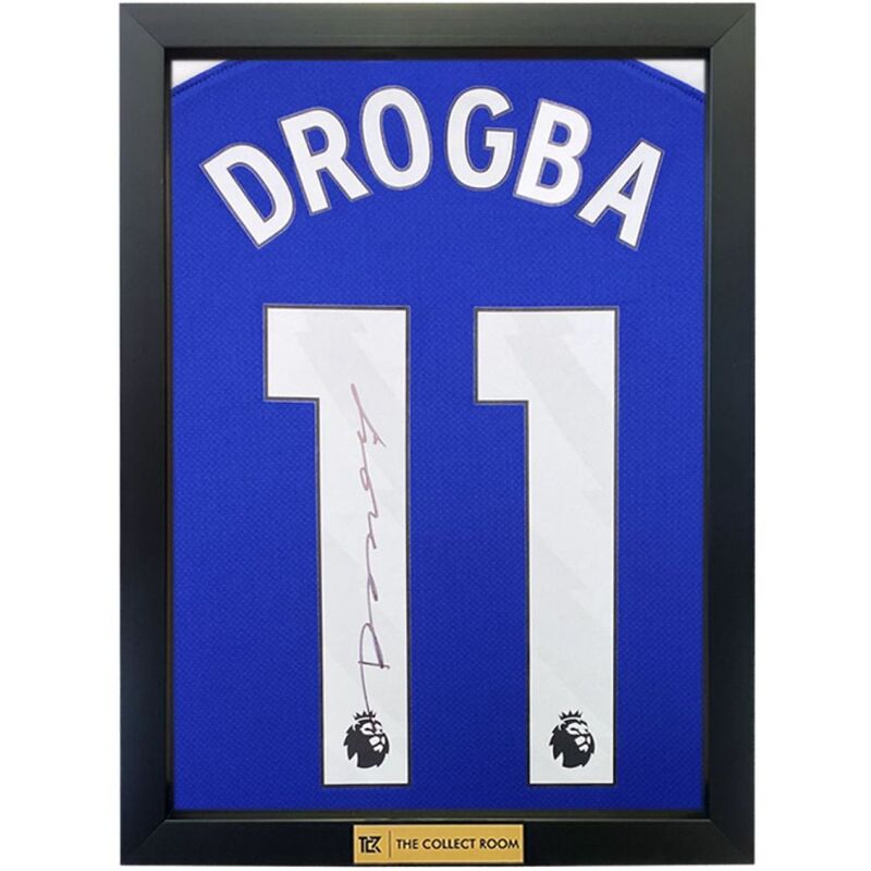 The Collect Room Didier Drogba Back Signed Chelsea 2023-24 Home Shirt