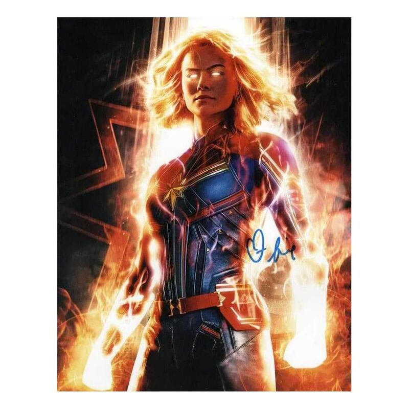 Bootroom Collection Brie Larson Signed Captain Marvel Poster