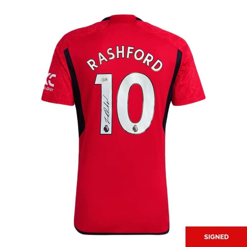 Bootroom Collection Marcus Rashford Signed 10 Manchester United Home Shirt (Boxed)