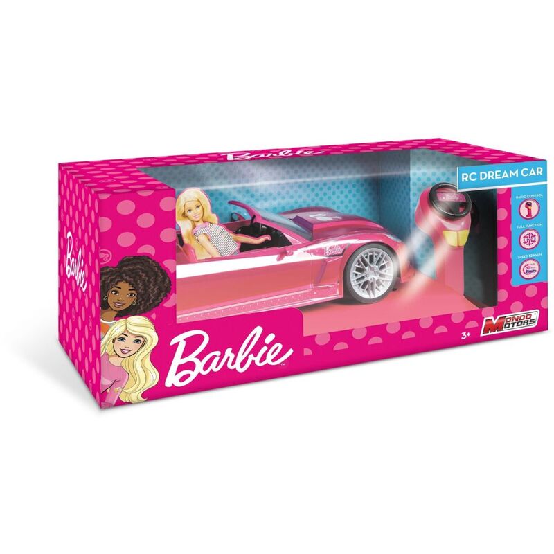 Mondo Barbie Rc Dream Car 2.4Ghz Battery Operated Vehicle