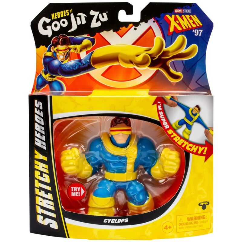 Moose Heroes Of Goo Jit Zu Marvel X-Men 97 Stretchy Heroes Cyclops Hero Pack